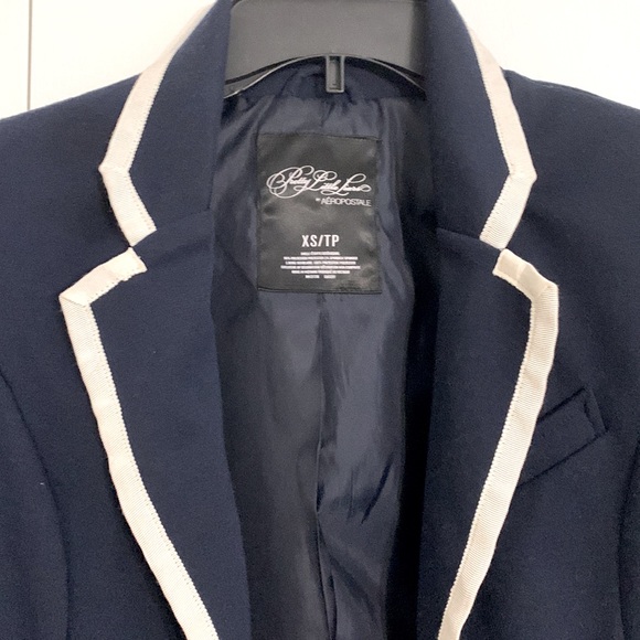Xs navy blue with white trim blazer - Picture 2 of 3